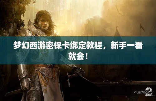 梦幻西游密保卡绑定教程，新手一看就会！