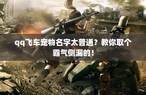qq飞车宠物名字太普通？教你取个霸气侧漏的！