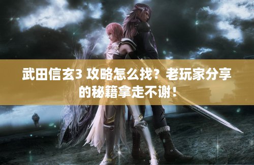 武田信玄3 攻略怎么找？老玩家分享的秘籍拿走不谢！